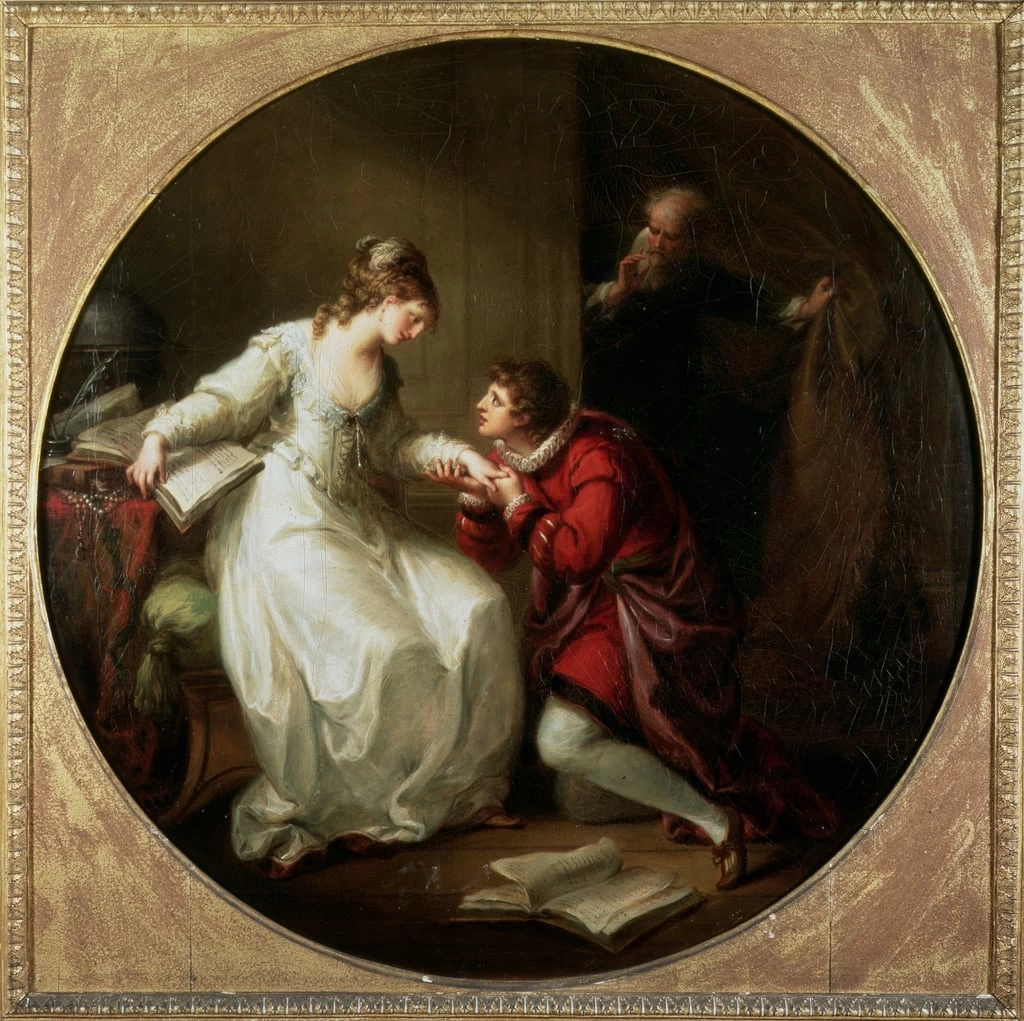 Angelika Kauffmann - Abelardo corteggia Eloisa, Burghley House Collection, Lincolnshire